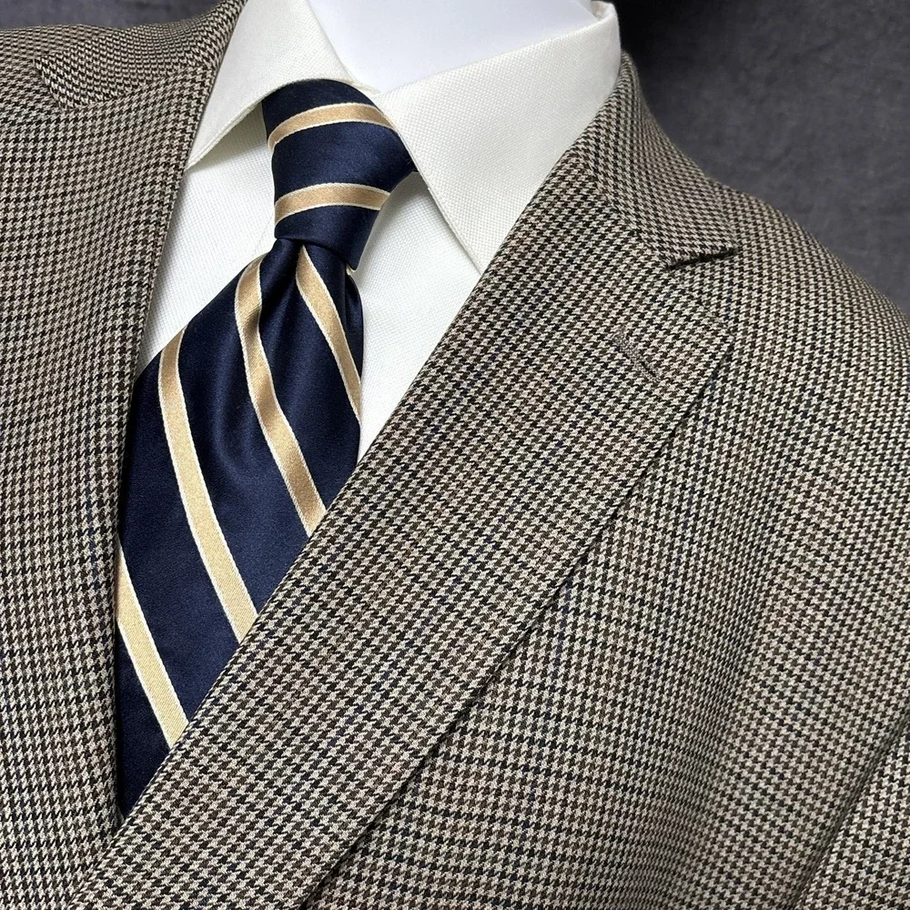 Lauren Ralph Lauren Sport Coat 56R Brown Check Wool Tweed Blazer Jacket Big Tall